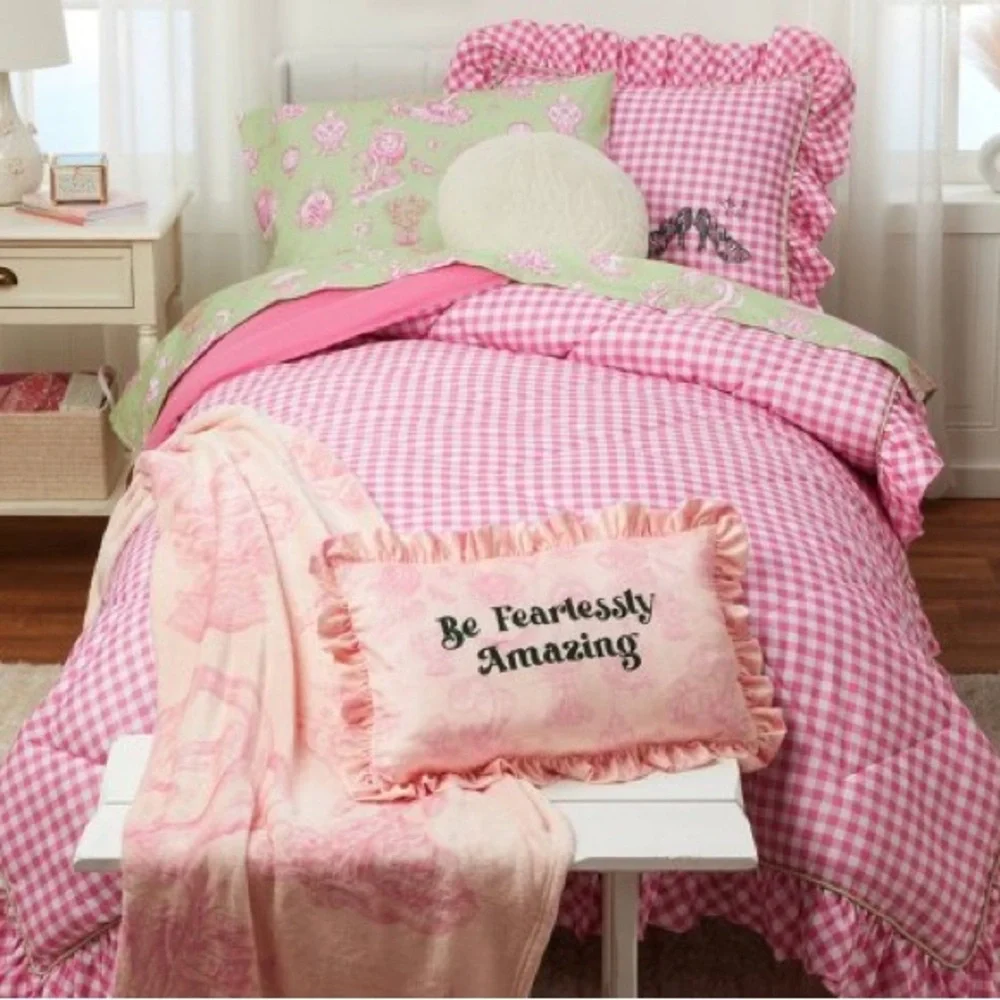 Wicked For Good Katie Kime Artwork Full Sheet Set Green Pink Character Artwork